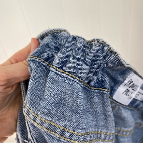 Princess Polly Light wash High Rise Tapered Leg Jeans Stretch Waist Size 8 - Picture 10 of 15